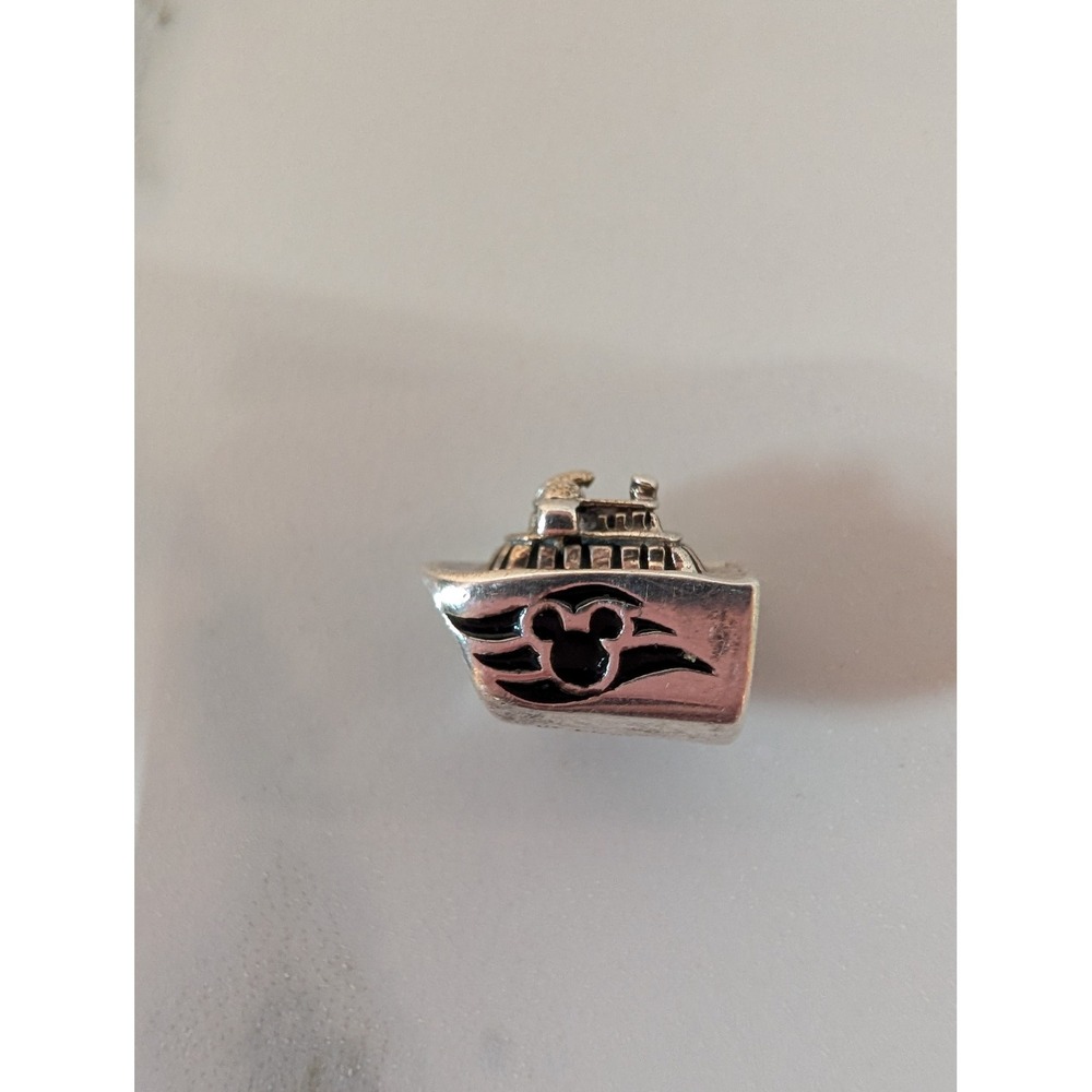 Disney Cruise Line Ship Charm Chamilia Sterling Silver 925 Mickey Mouse Bead